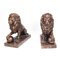 Large Late 20th Century Cast Bronze Medici Lions, Set of 2 13