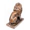 Large Late 20th Century Cast Bronze Medici Lions, Set of 2, Image 12