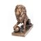 Large Late 20th Century Cast Bronze Medici Lions, Set of 2 8
