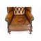 Antique Chippendale Leather Wingback Armchairs, 1920s, Set of 2, Image 4