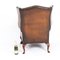 Antique Chippendale Leather Wingback Armchairs, 1920s, Set of 2, Image 10
