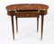 20th Century French Louis Revival Marquetry Kidney Writing Side Table 9