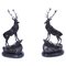 Large 20th Century Bronze Stag Statuettes in Style of Moigniez, Set of 2, Image 1