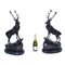 Large 20th Century Bronze Stag Statuettes in Style of Moigniez, Set of 2 16