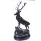 Large 20th Century Bronze Stag Statuettes in Style of Moigniez, Set of 2 10