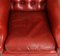 20th Century Red Leather Button Backed Wingback Armchairs, Set of 2, Image 9