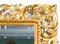 Antiker italienischer Florentiner Spiegel mit vergoldetem Holzrahmen, 19. Jh 3
