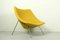 Vintage Oyster Lounge Chair in Yellow Boucle Fabric by Pierre Paulin for Artifort 1