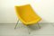Vintage Oyster Lounge Chair in Yellow Boucle Fabric by Pierre Paulin for Artifort 3