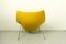 Vintage Oyster Lounge Chair in Yellow Boucle Fabric by Pierre Paulin for Artifort, Image 6