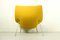 Vintage Oyster Lounge Chair in Yellow Boucle Fabric by Pierre Paulin for Artifort, Image 7