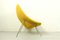 Vintage Oyster Lounge Chair in Yellow Boucle Fabric by Pierre Paulin for Artifort, Image 9