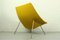 Vintage Oyster Lounge Chair in Yellow Boucle Fabric by Pierre Paulin for Artifort 8