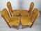 Brutalist Pine Dining Chairs, Set of 4 7