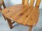 Brutalist Pine Dining Chairs, Set of 4 14