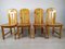 Brutalist Pine Dining Chairs, Set of 4 1