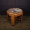 French Art Deco Side Table With Marble Top in Sycamore 8