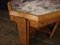 French Art Deco Side Table With Marble Top in Sycamore, Image 3