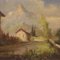 Paysage, Italie, 20ème Siècle, Huile sur Panneau, Encadrée 12