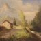 Italian Landscape, 20th-Century, Oil on Board, Framed 5