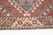 Long Red & Green Oushak Runner Rug 10