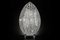 Lámpara de mesa Egg Arabesque 155 de acero y cristal de Vgnewtrend, Imagen 5