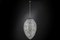 Lampada da soffitto a forma di uovo Arabesque 156 in acciaio e cristallo di Vgnewtrend, Immagine 3