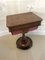 Antique Victorian Burr Walnut Freestanding Sewing Table 3