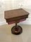 Antique Victorian Burr Walnut Freestanding Sewing Table, Image 3