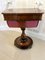 Antique Victorian Burr Walnut Freestanding Sewing Table 4
