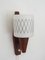 Scandinavian Sconce in Teak and Opaline Glass 7