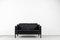 Vintage Mid-Century Scandinavian Modern Black Leather Sofa from Stouby, 1980s 14