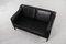 Schwarzes skandinavisches Vintage Mid-Century Ledersofa von Stouby, 1980er 18