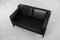Vintage Mid-Century Scandinavian Modern Black Leather Sofa from Stouby, 1980s 18