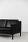Vintage Mid-Century Scandinavian Modern Black Leather Sofa from Stouby, 1980s 16