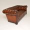 Antique Deep Buttoned Leather Chesterfield Sofa, Image 8