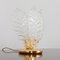Italian Brass and Murano Glass Leaf Shaped Table Lamps Attributed to Novaresi, Set of 2 6