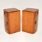 Art Deco Figured Walnut Bedside Cabinets, Set of 2 6