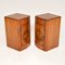 Art Deco Figured Walnut Bedside Cabinets, Set of 2, Image 7