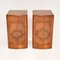 Art Deco Figured Walnut Bedside Cabinets, Set of 2 2