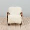 Model 269 Armchair in Natural Long Hair Sheepskin by Jindřich Halabala for UP Závody 3