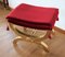 Neoclassical Style Pouf in Hand Carved and Gilded Wood 1