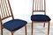 Mid-Century Danish Teak & Velvet Dining Chairs, 1960s, Set of 6 4