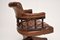 Vintage Leather Swivel Desk Chair 10