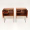 Vintage Italian Walnut and Birch Side Cabinets, Set of 2, Image 3