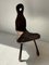 Brutalist Tripod Chair in Wood, Image 1