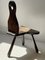 Brutalist Tripod Chair in Wood, Image 2