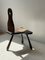 Brutalist Tripod Chair in Wood, Image 5