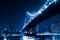 Pawel.gaul, Manhattan Bridge by Night, Toned Image, Photographic Paper 1