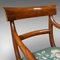 Antique English Scroll Arm Desk Chair, 1820s, Image 8